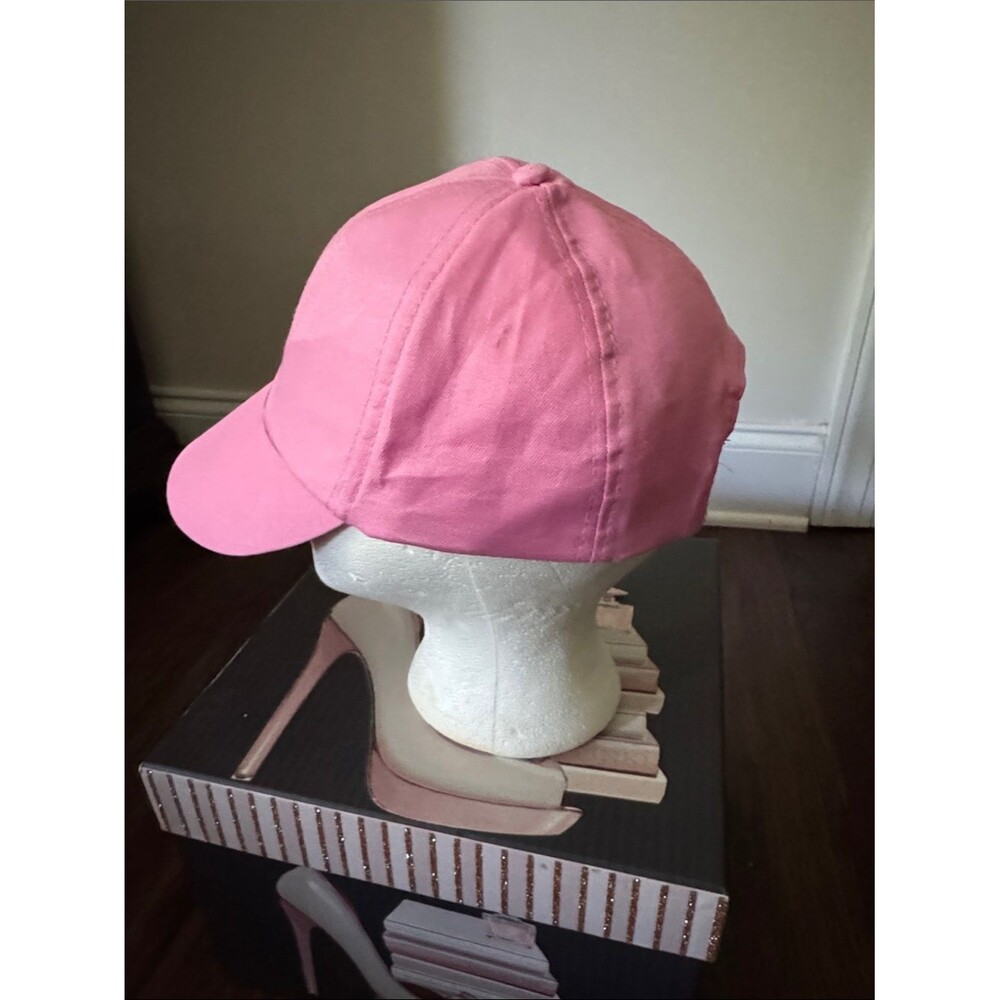 Classic Pink Womens Cotton Baseball Cap - Picture 4 of 4